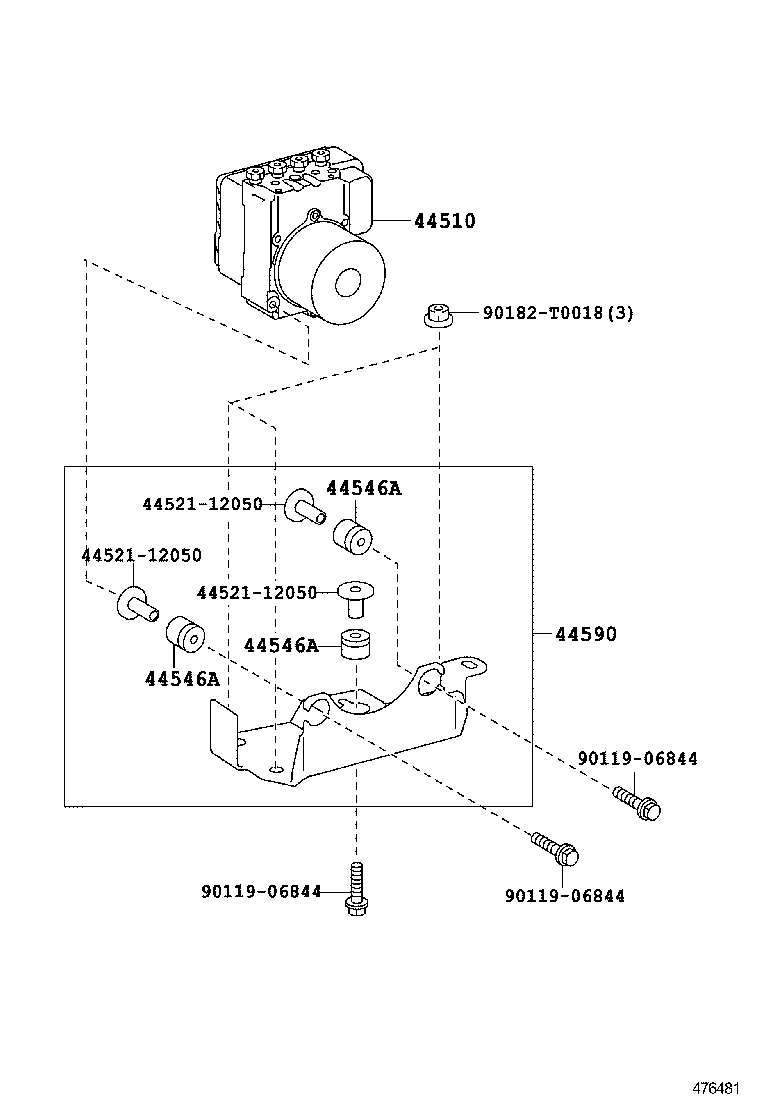  FORTUNER |  BRAKE TUBE CLAMP