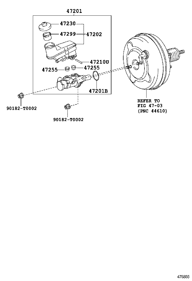  CAMRY AURION HV |  BRAKE MASTER CYLINDER