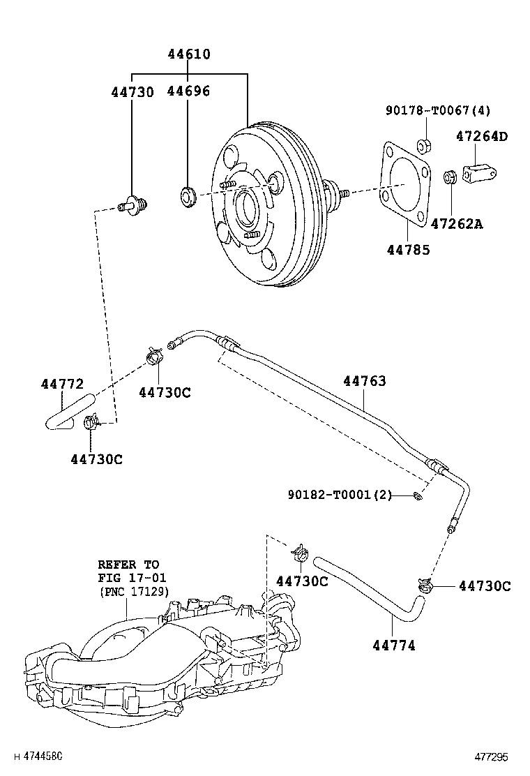  FORTUNER |  BRAKE BOOSTER VACUUM TUBE