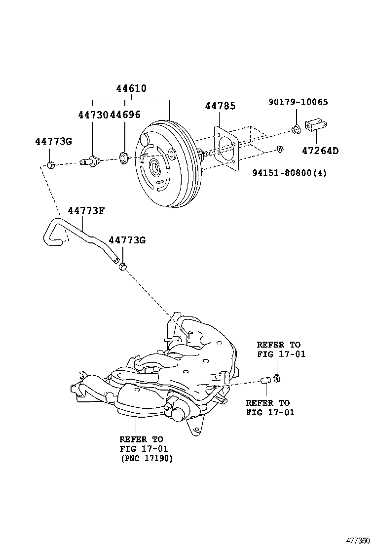  CROWN |  BRAKE BOOSTER VACUUM TUBE