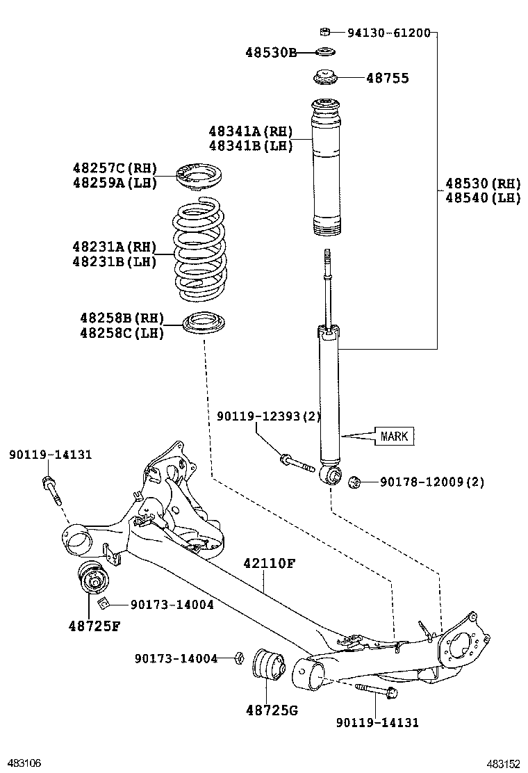  PRIUS CHINA |  REAR SPRING SHOCK ABSORBER