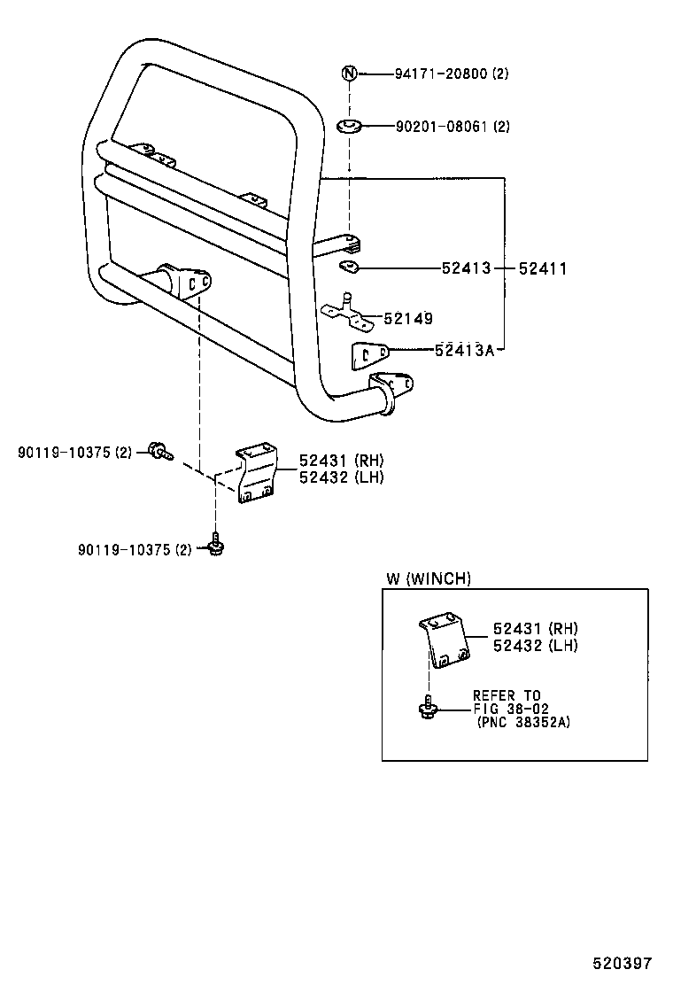  LAND CRUISER 80 |  FRONT BUMPER BUMPER STAY