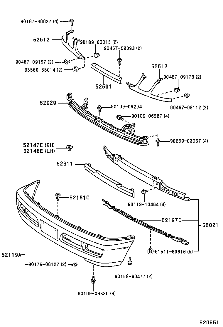  LAND CRUISER 100 |  FRONT BUMPER BUMPER STAY