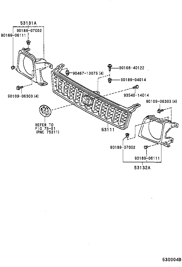  LAND CRUISER 90 |  RADIATOR GRILLE