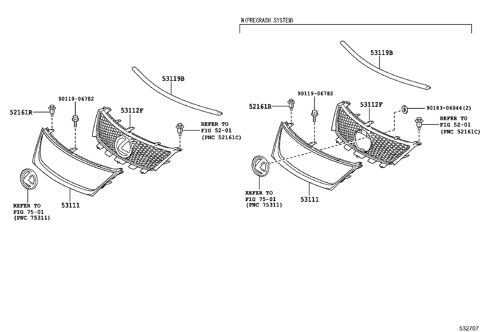  IS F |  RADIATOR GRILLE