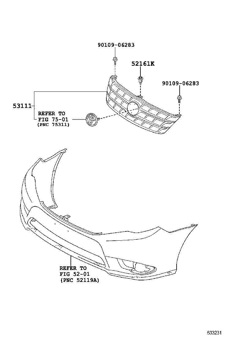  AVALON |  RADIATOR GRILLE