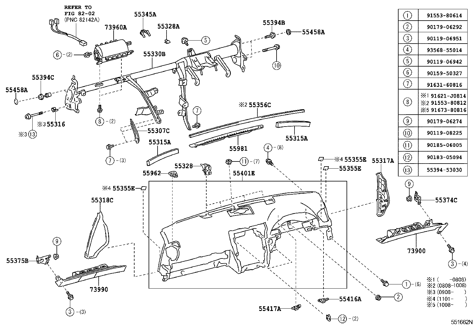  IS250 300 |  INSTRUMENT PANEL GLOVE COMPARTMENT