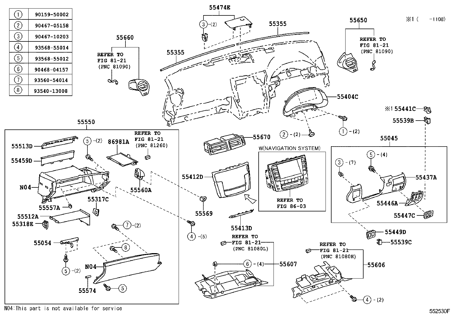  IS250 300 |  INSTRUMENT PANEL GLOVE COMPARTMENT