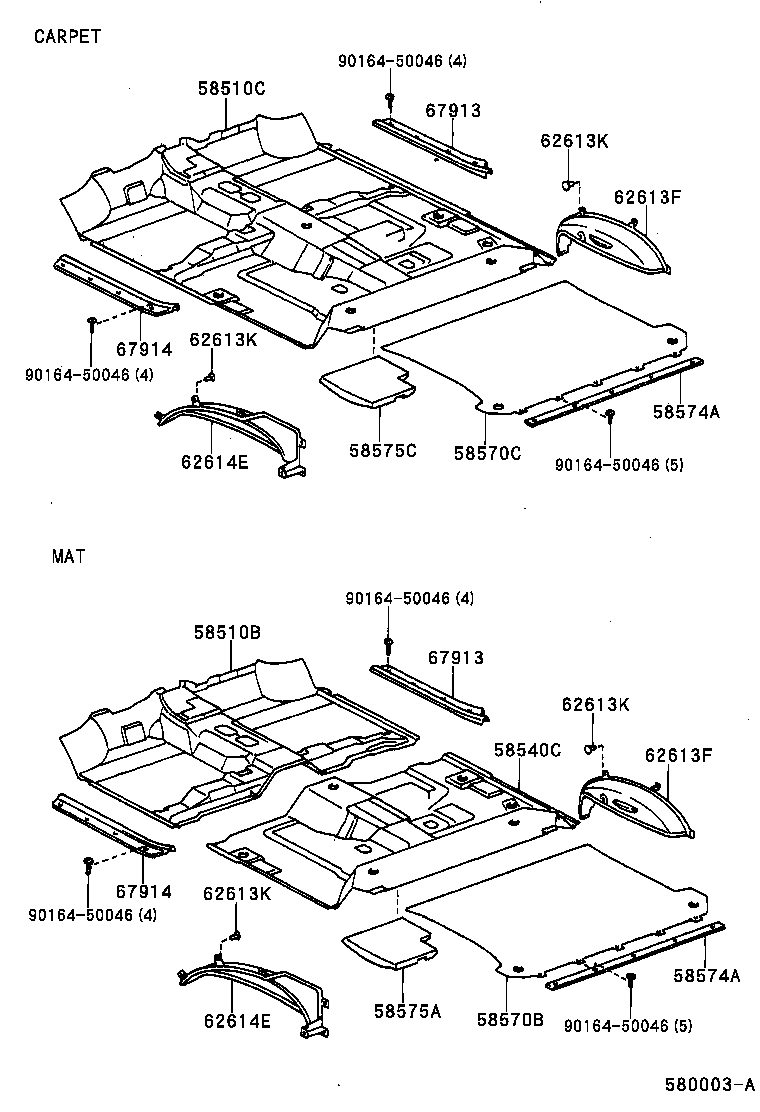  LAND CRUISER 90 |  FLOOR MAT SILENCER PAD