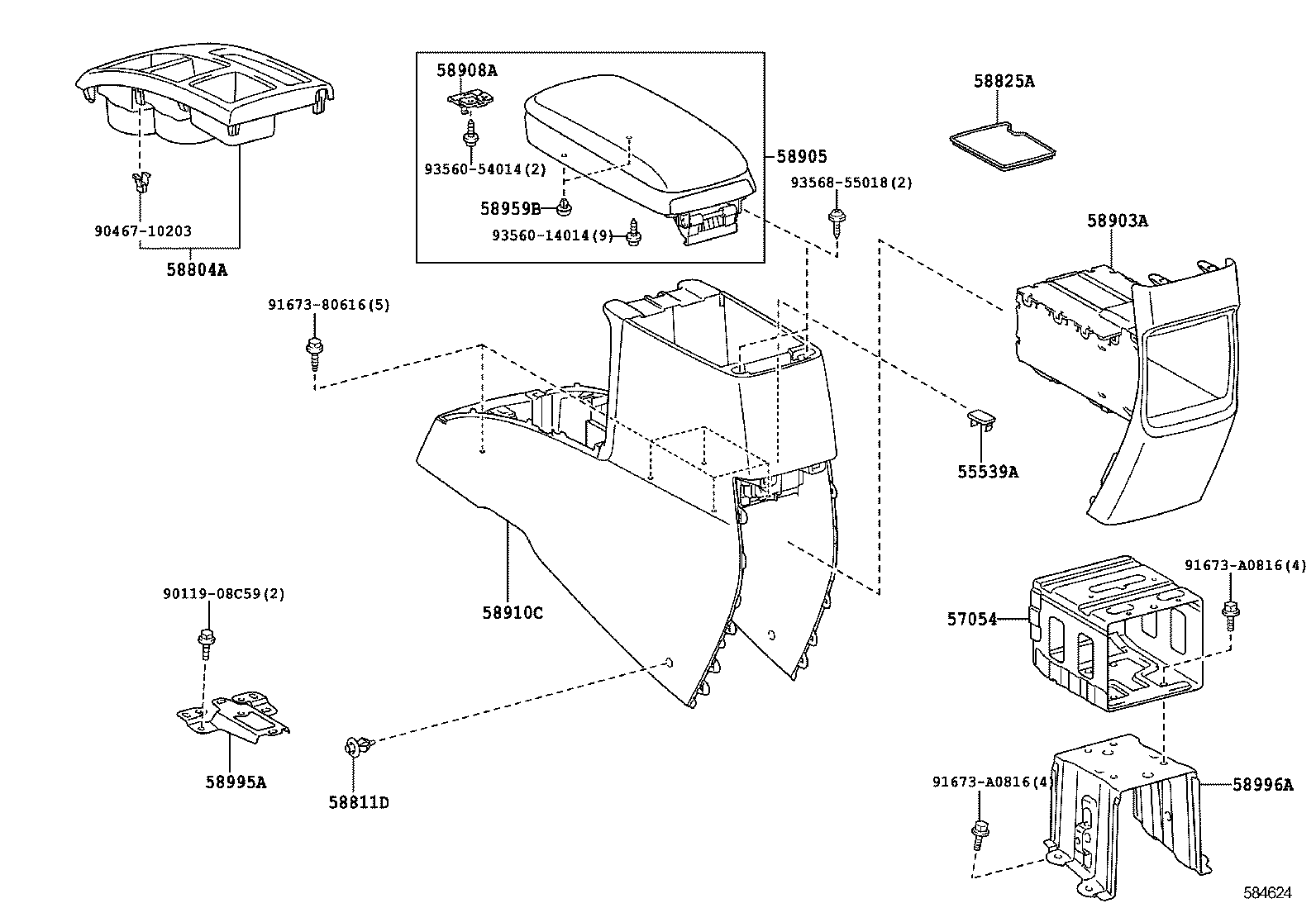  RUKUS |  CONSOLE BOX BRACKET