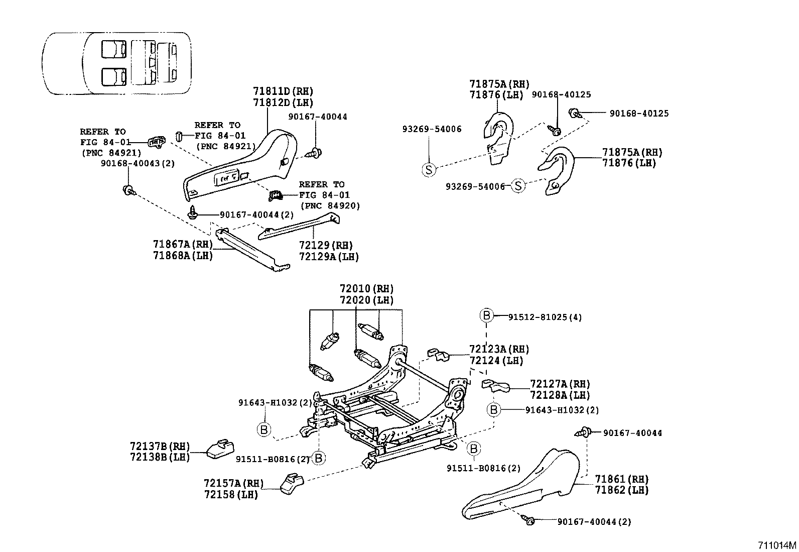  LAND CRUISER 100 |  SEAT SEAT TRACK