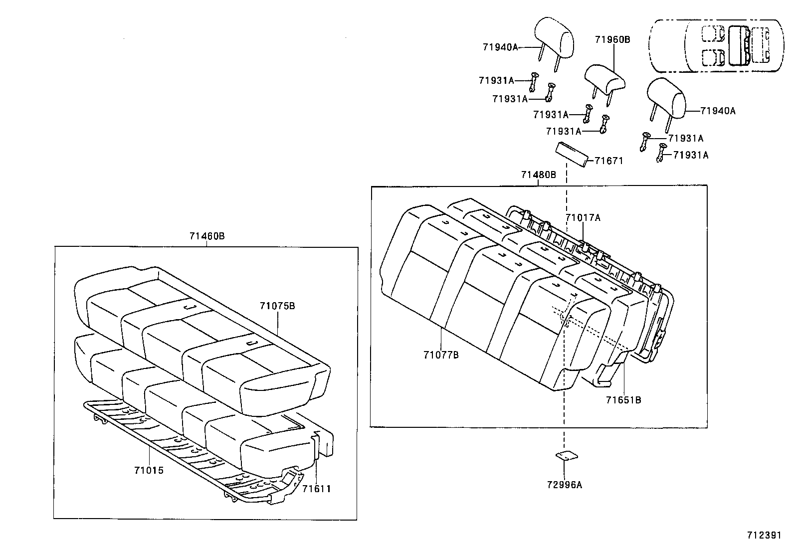  LAND CRUISER 100 |  SEAT SEAT TRACK