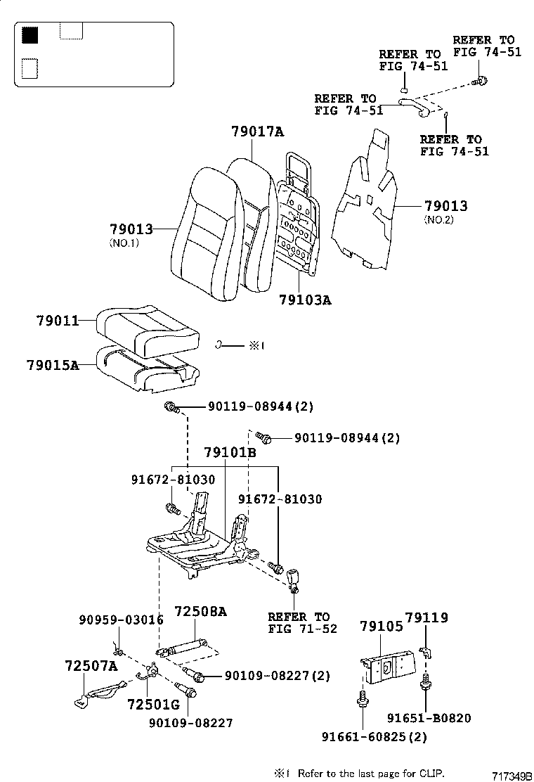  COASTER |  SEAT SEAT TRACK