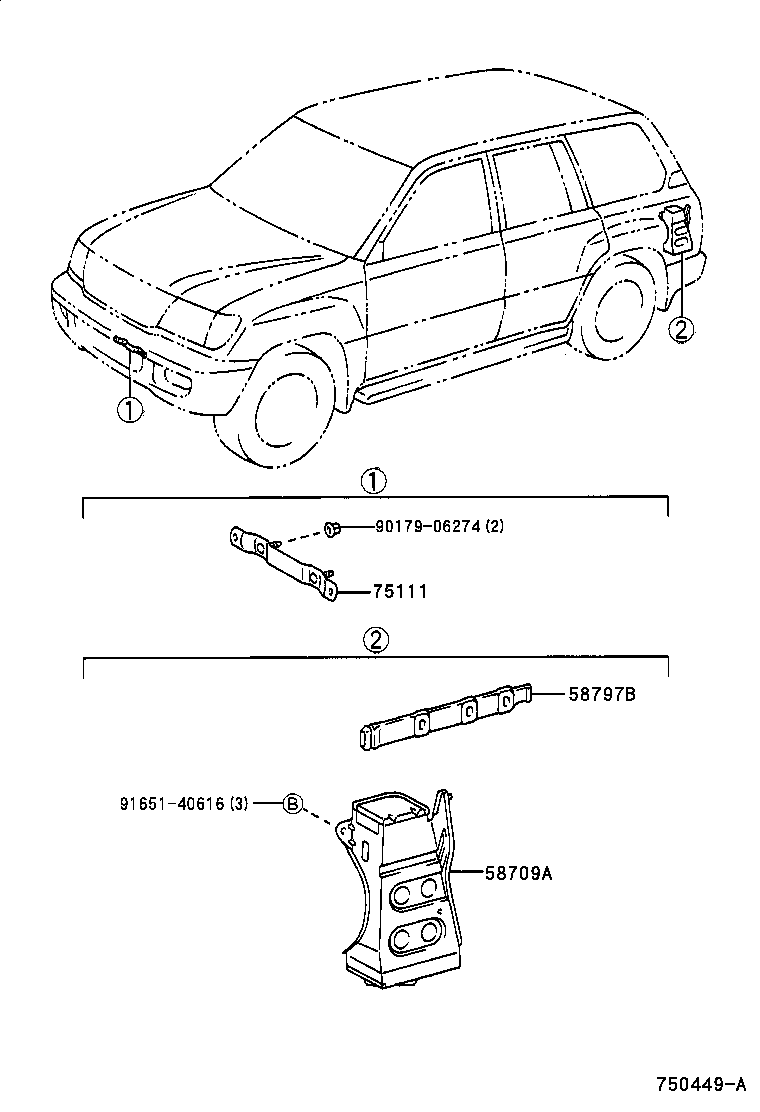  LAND CRUISER 100 |  TOOL BOX LICENSE PLATE BRACKET