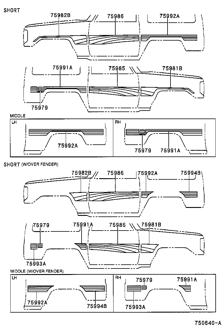  LAND CRUISER 70 |  BODY STRIPE