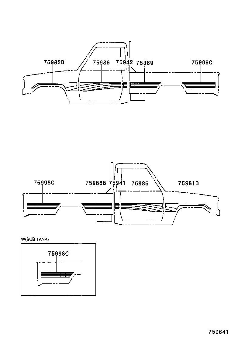  LAND CRUISER 70 |  BODY STRIPE