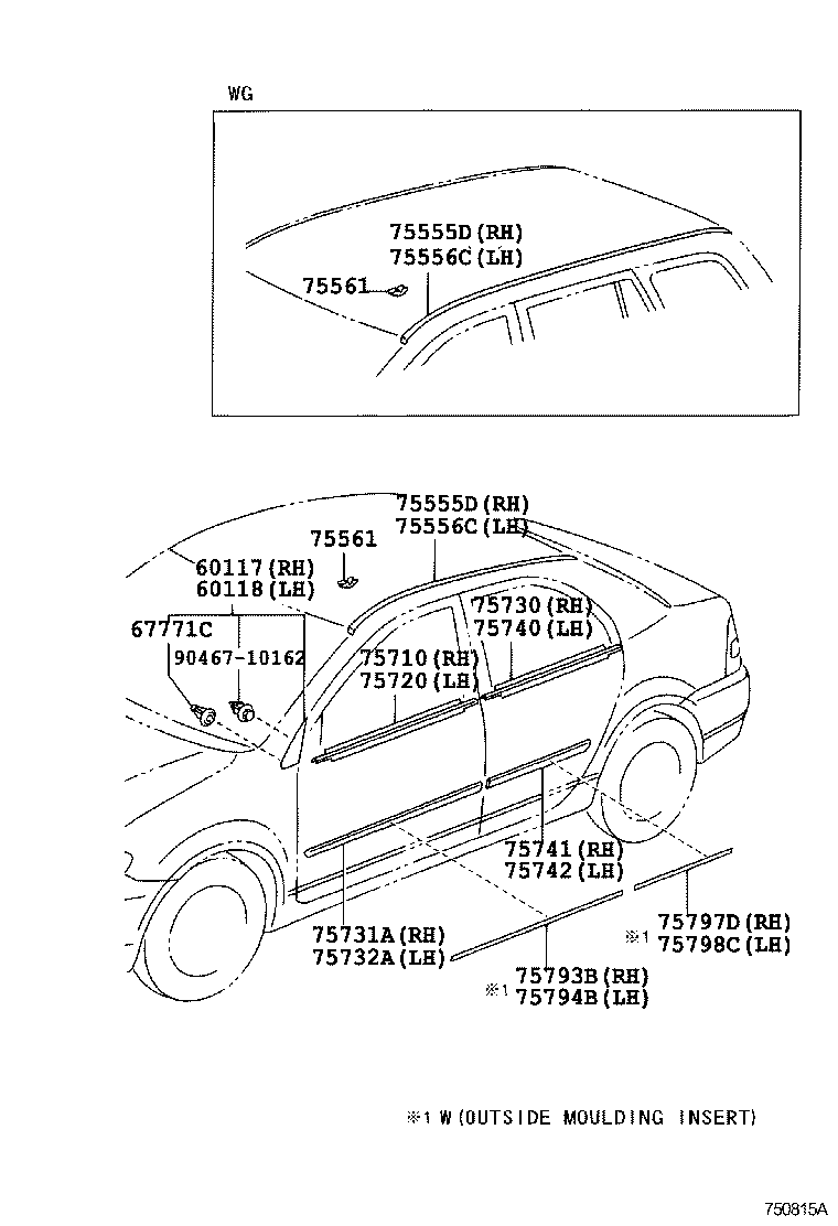  COROLLA |  SIDE MOULDING