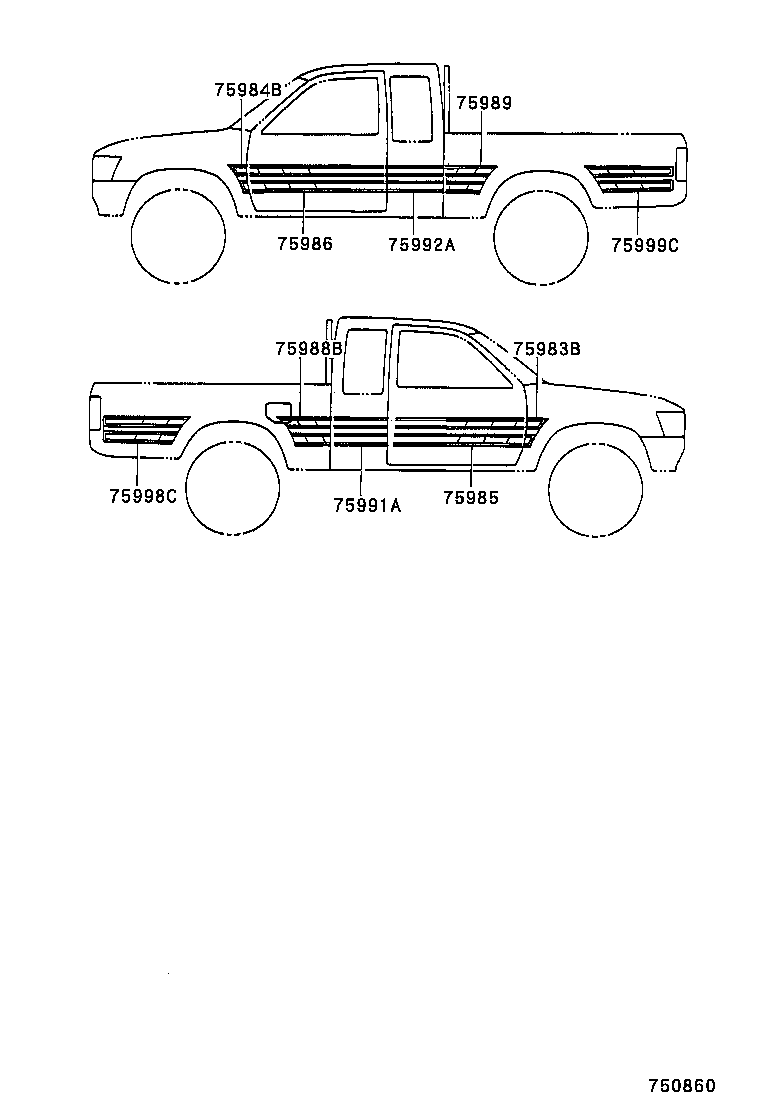  HILUX 4RUNNER |  BODY STRIPE