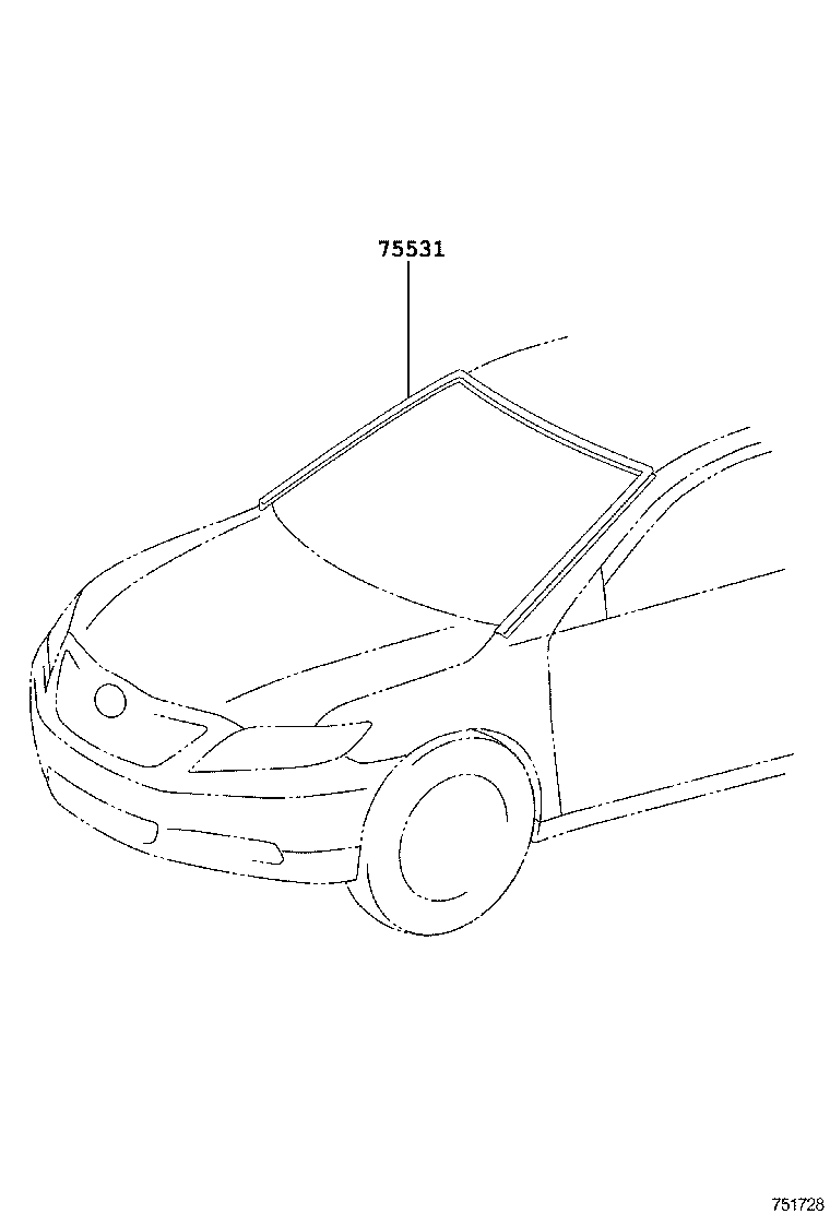  CAMRY AURION HV |  FRONT MOULDING