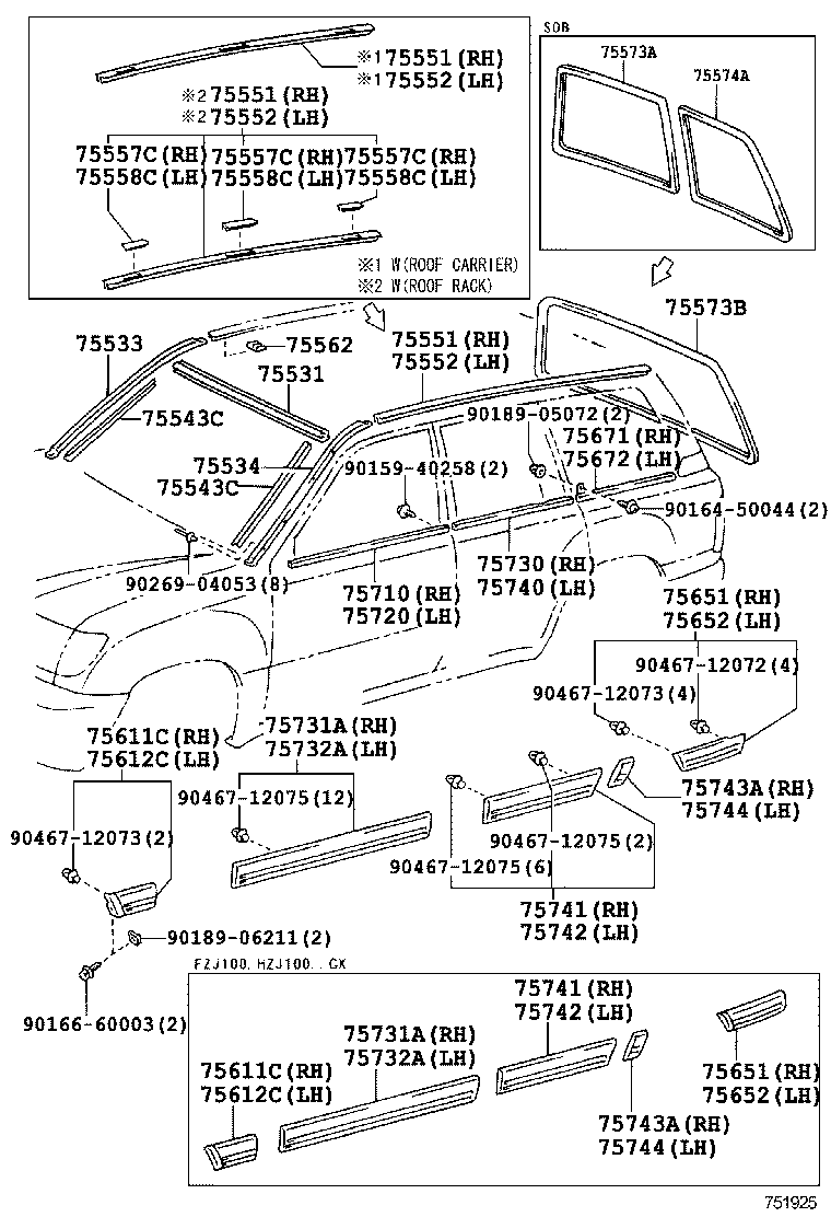  LAND CRUISER 100 |  MOULDING