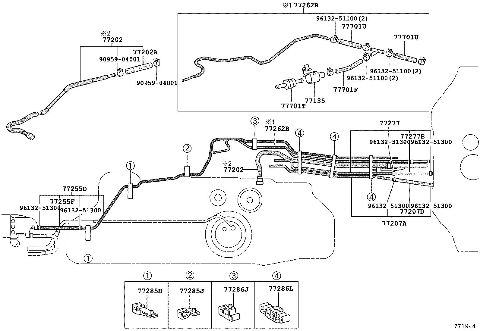 TOYOTA LAND CRUISER PRADOKDJ120RGKFEYQ BODY FUEL TANK TUBE Japan