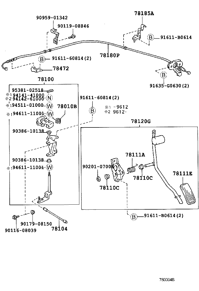  LAND CRUISER 90 |  ACCELERATOR LINK