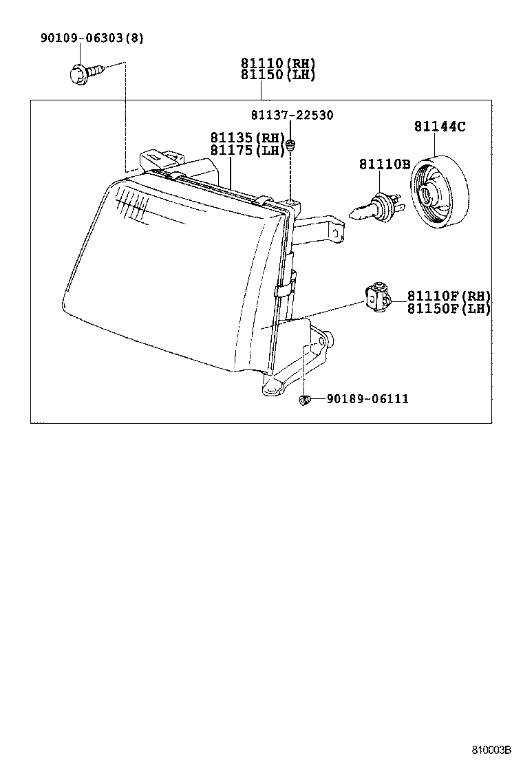  LAND CRUISER 90 |  HEADLAMP