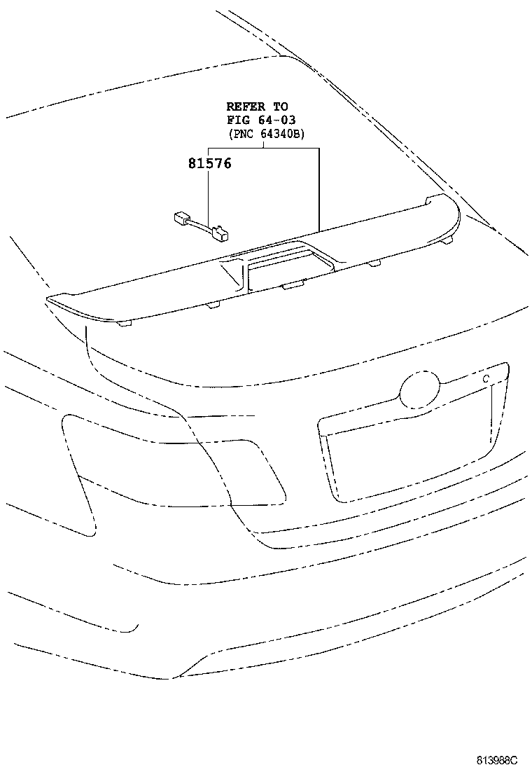  CAMRY AURION HV |  CENTER STOP LAMP