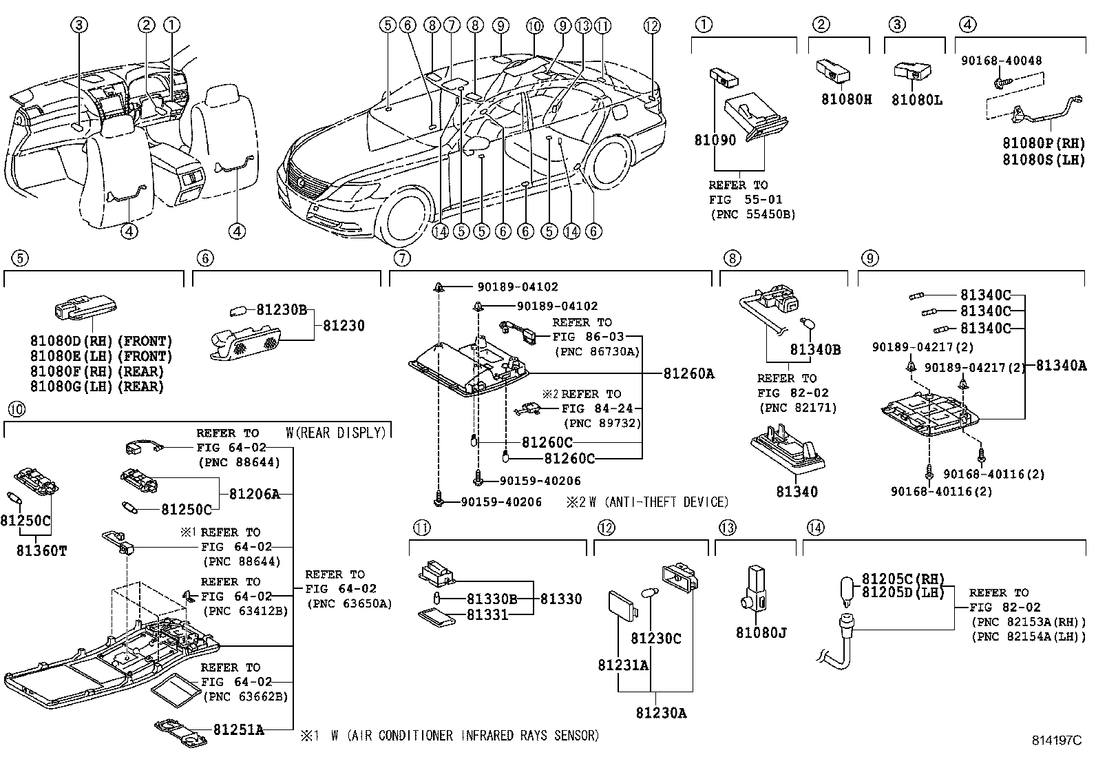  LS600H 600HL |  INTERIOR LAMP