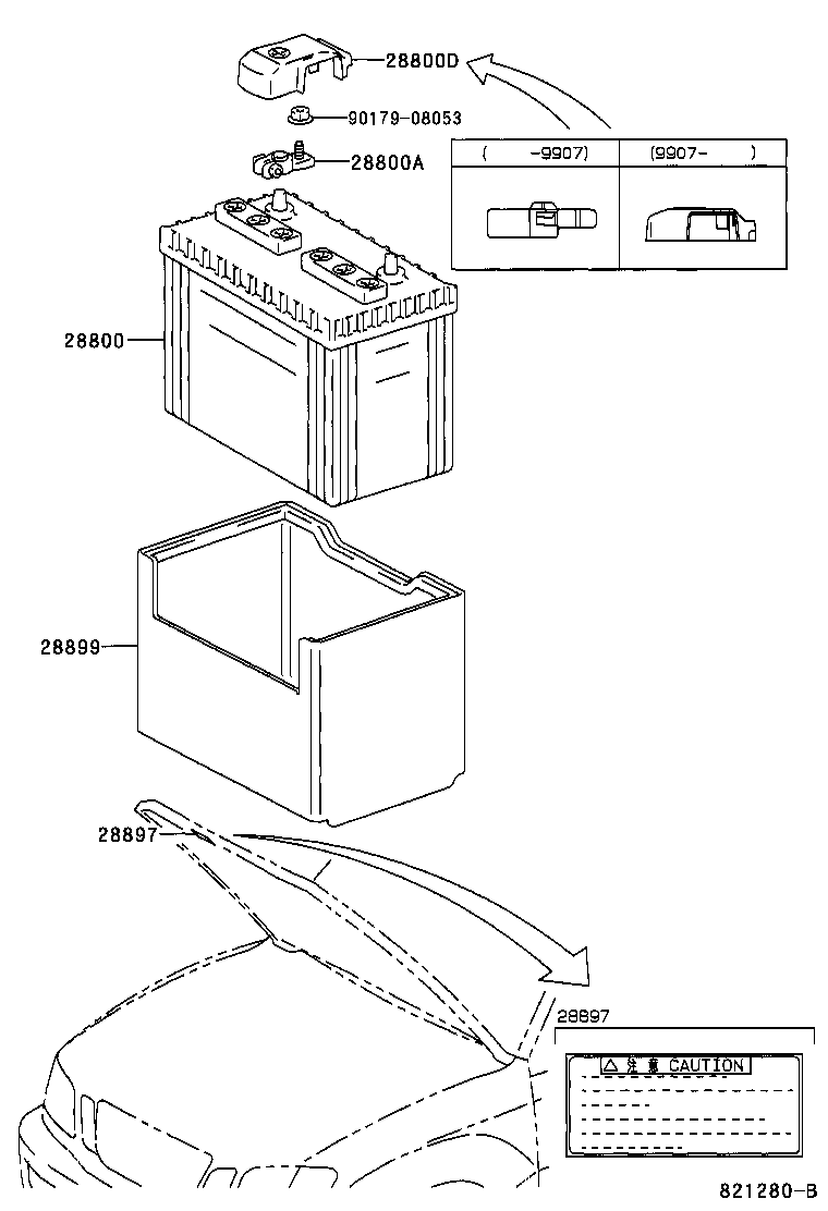  LAND CRUISER 100 |  BATTERY BATTERY CABLE