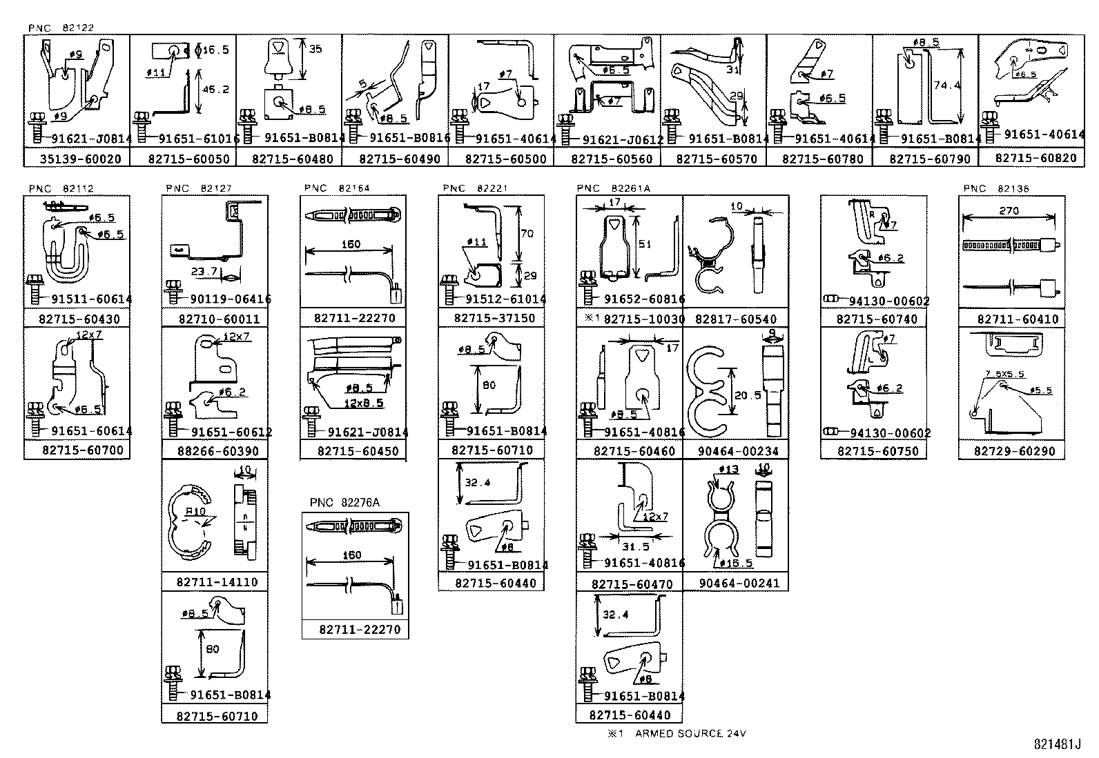  LAND CRUISER 100 |  WIRING CLAMP