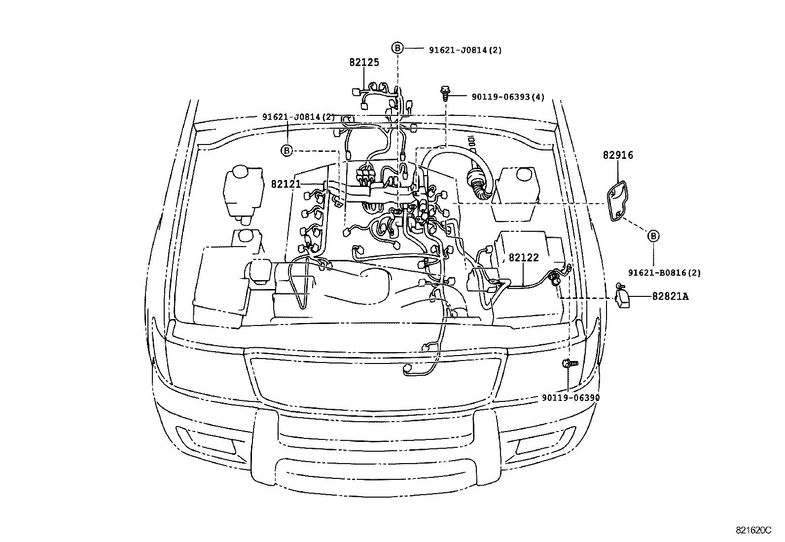  LAND CRUISER 100 |  WIRING CLAMP