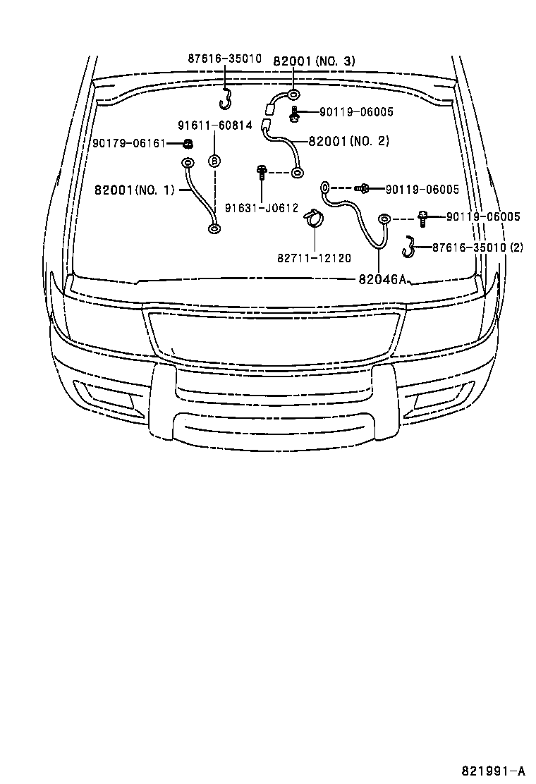  LAND CRUISER 100 |  WIRING CLAMP