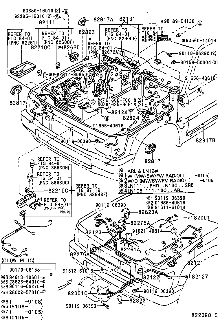  HILUX 4RUNNER |  WIRING CLAMP