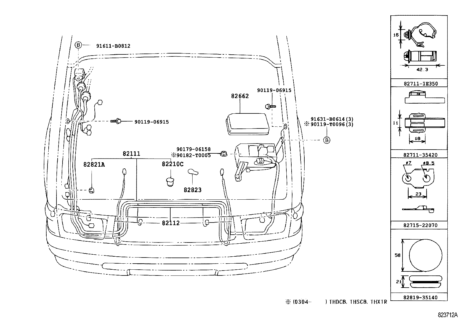  HILUX |  WIRING CLAMP