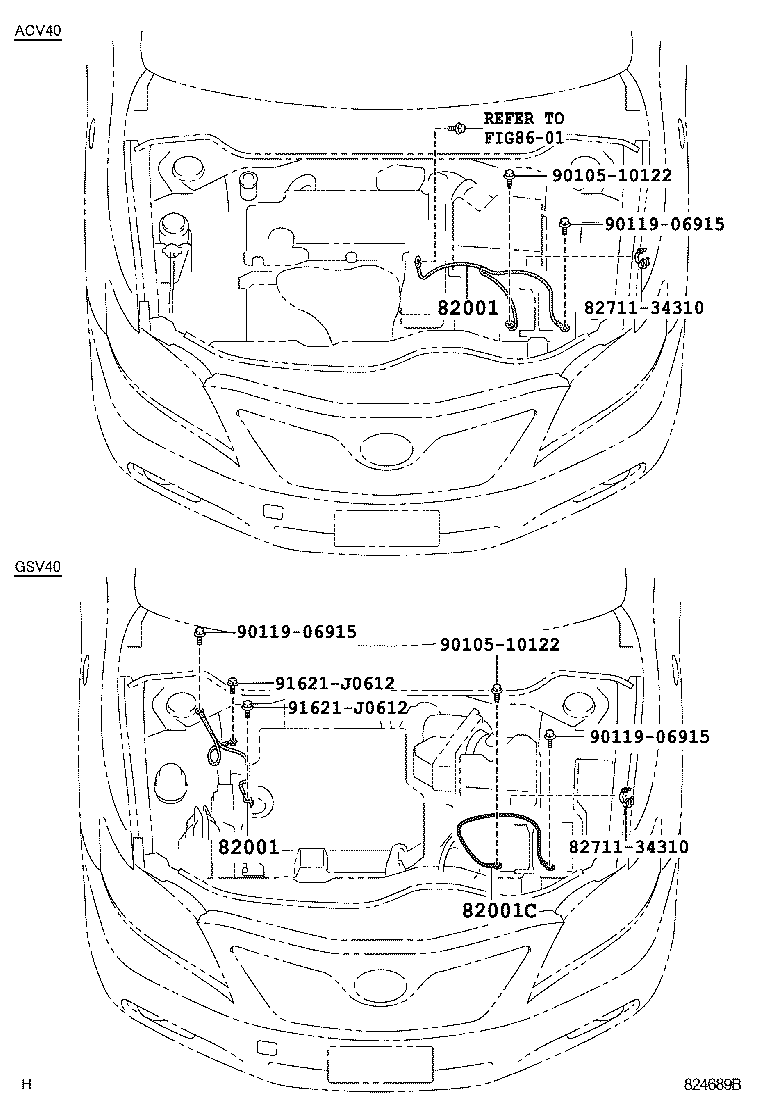  CAMRY AURION HV |  WIRING CLAMP