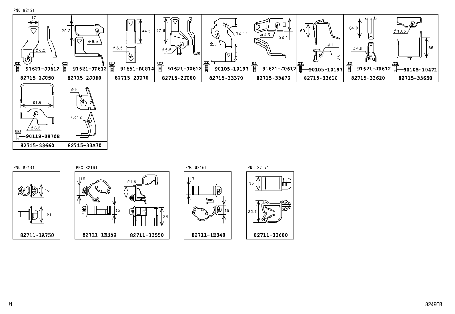  CAMRY AURION HV |  WIRING CLAMP