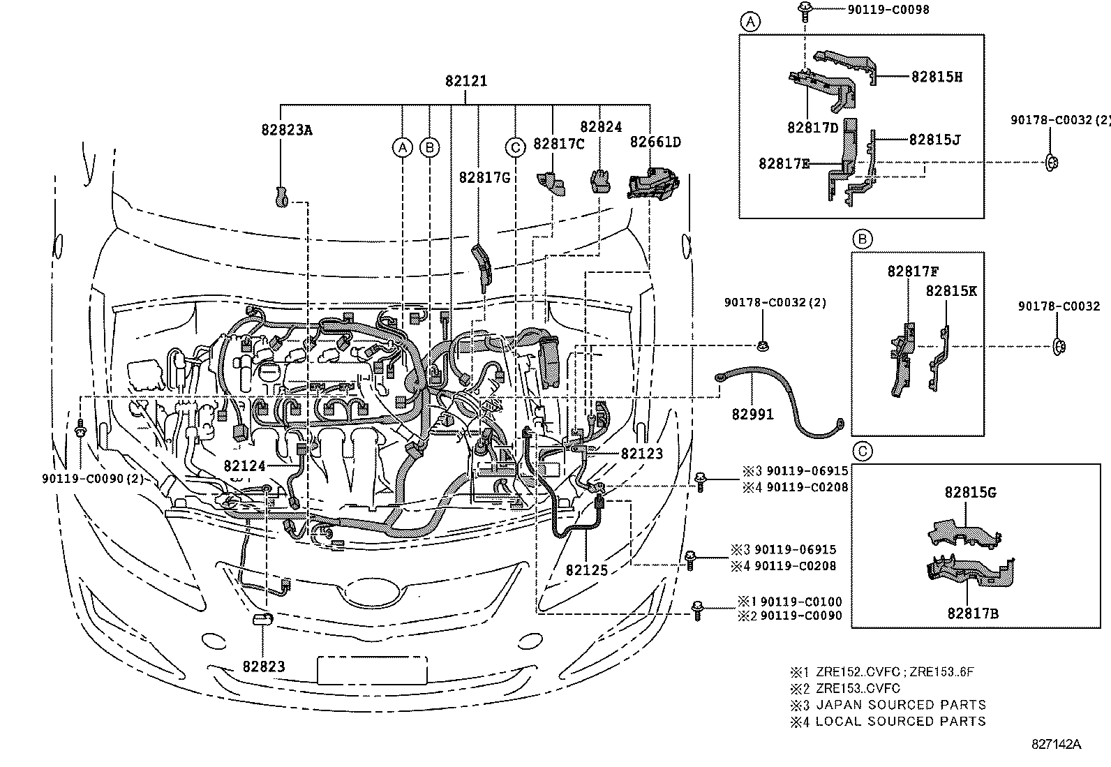  COROLLA CHINA |  WIRING CLAMP