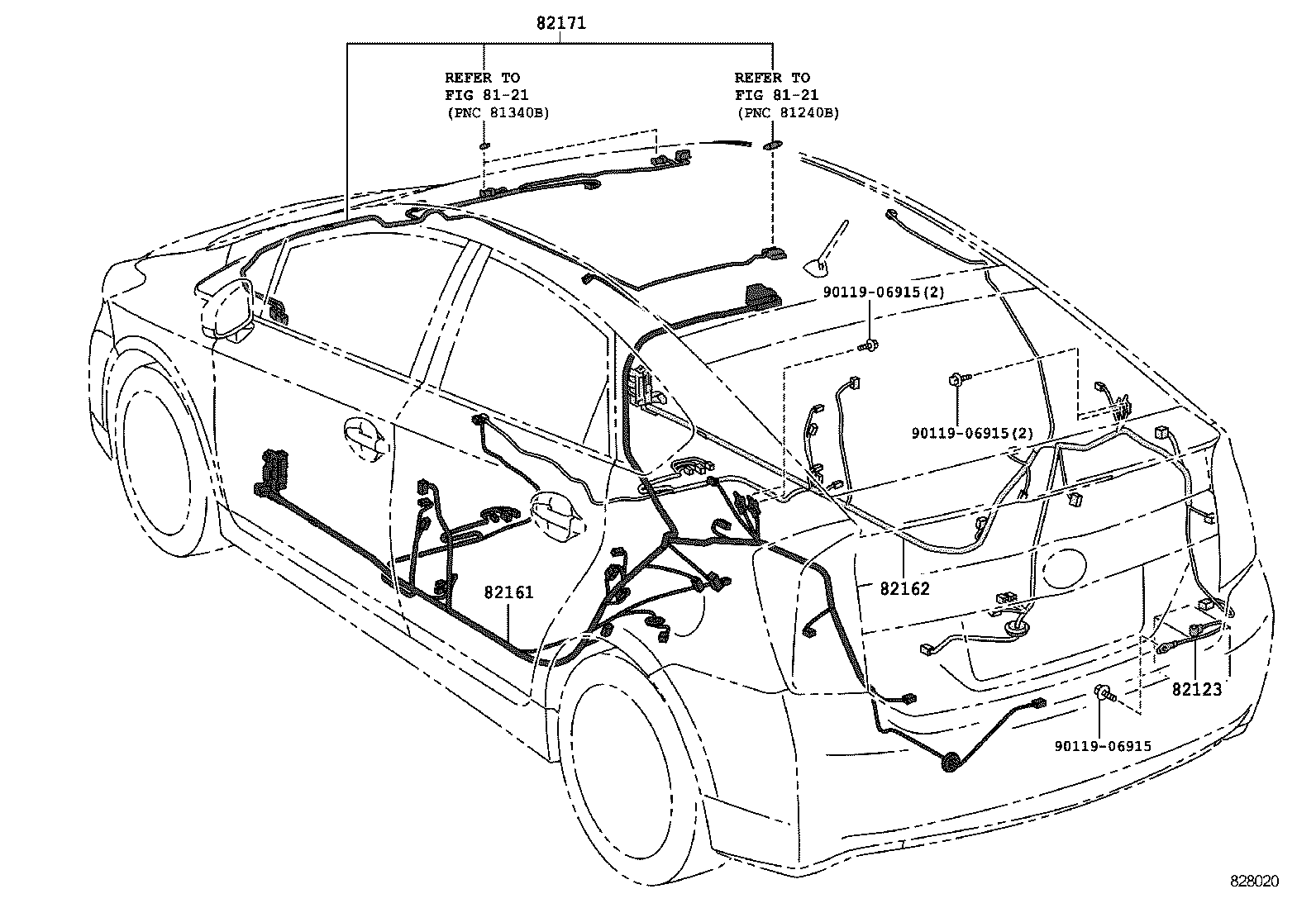  PRIUS PLUG IN HBD |  WIRING CLAMP