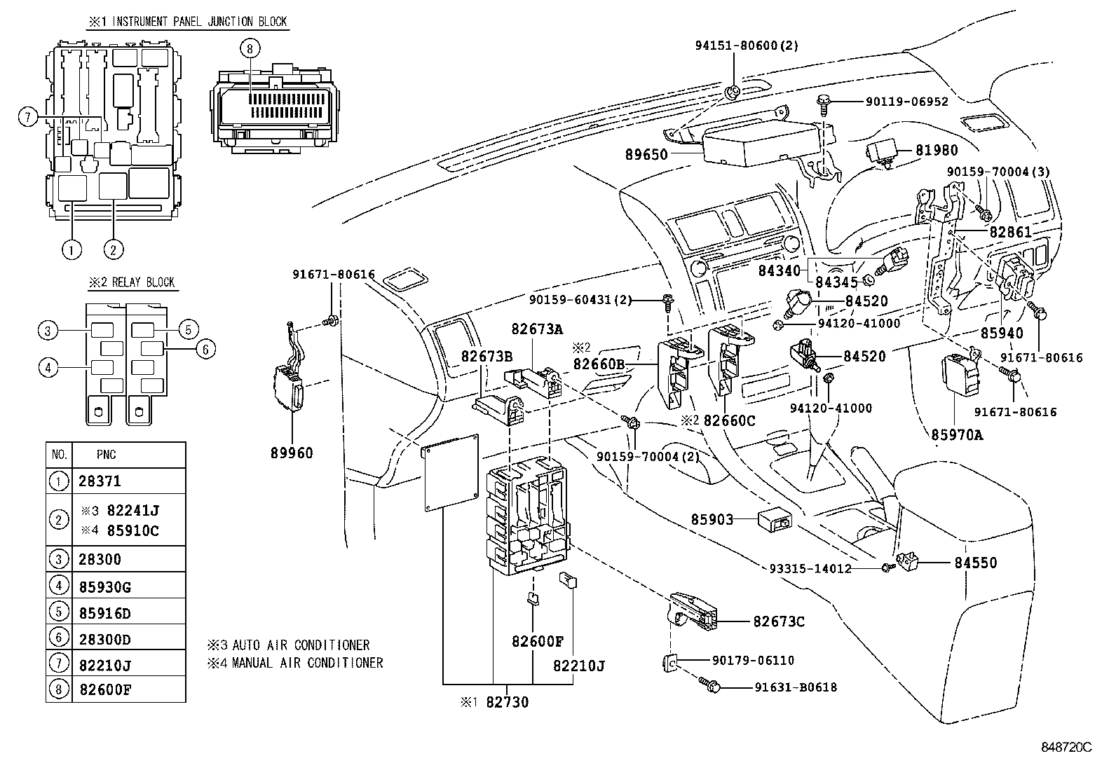  COROLLA SED |  SWITCH RELAY COMPUTER