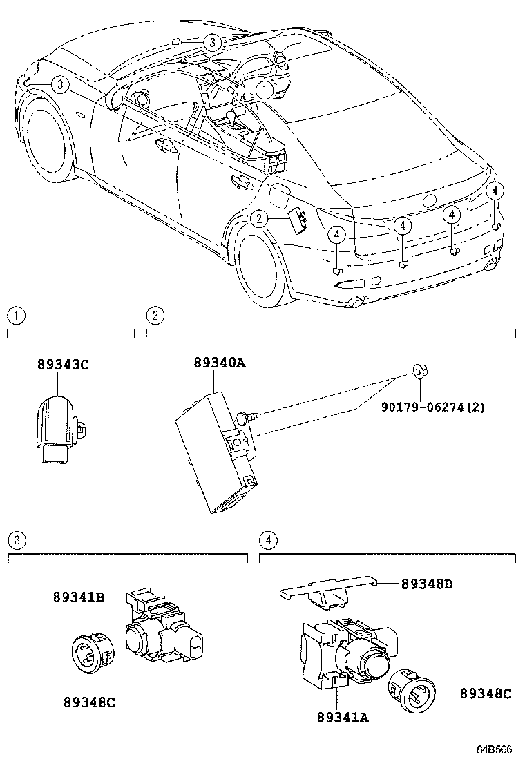  IS250 300 |  CLEARANCE BACK SONAR