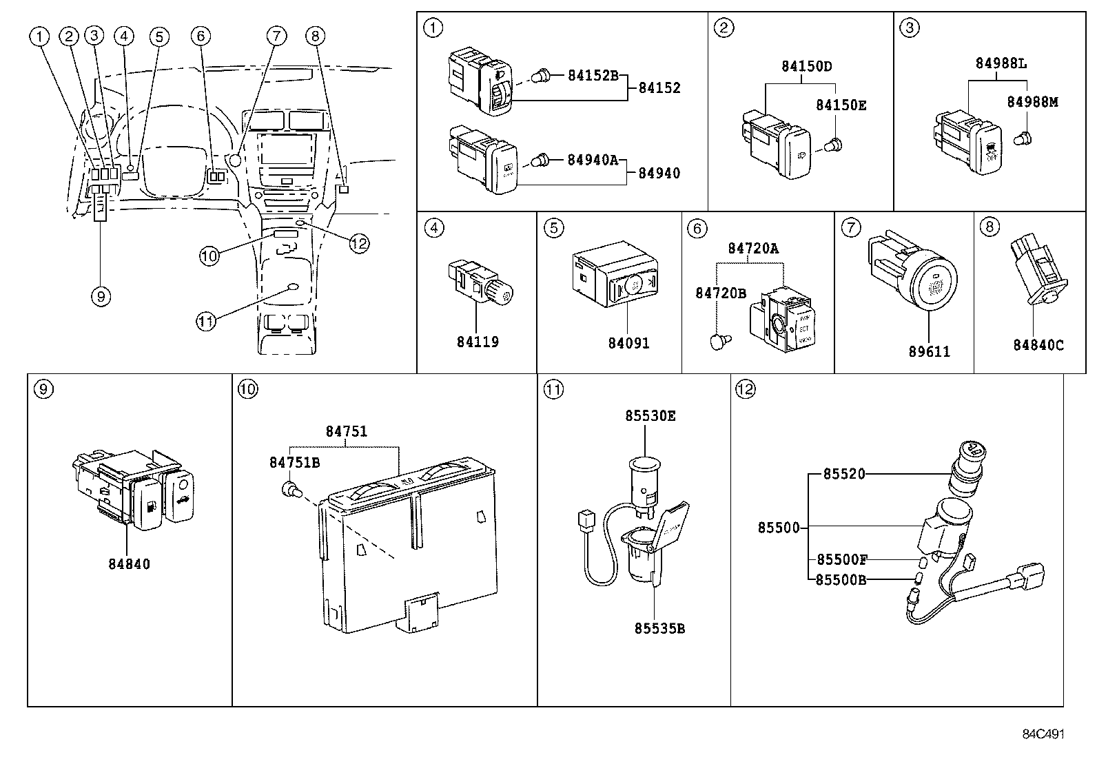  IS250 300 |  SWITCH RELAY COMPUTER