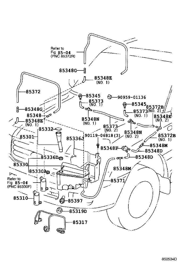  LAND CRUISER 100 |  WINDSHIELD WASHER