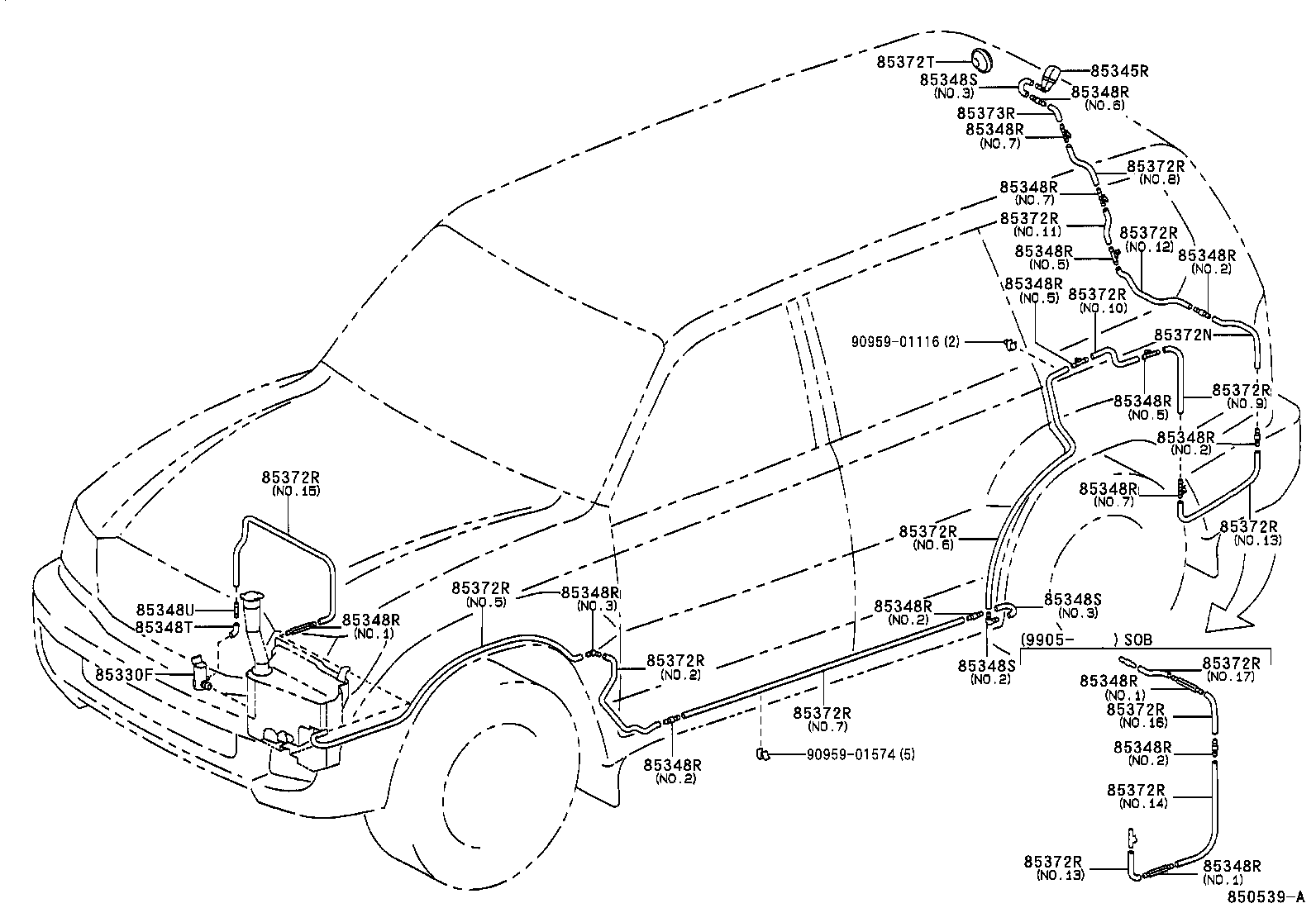  LAND CRUISER 100 |  REAR WASHER