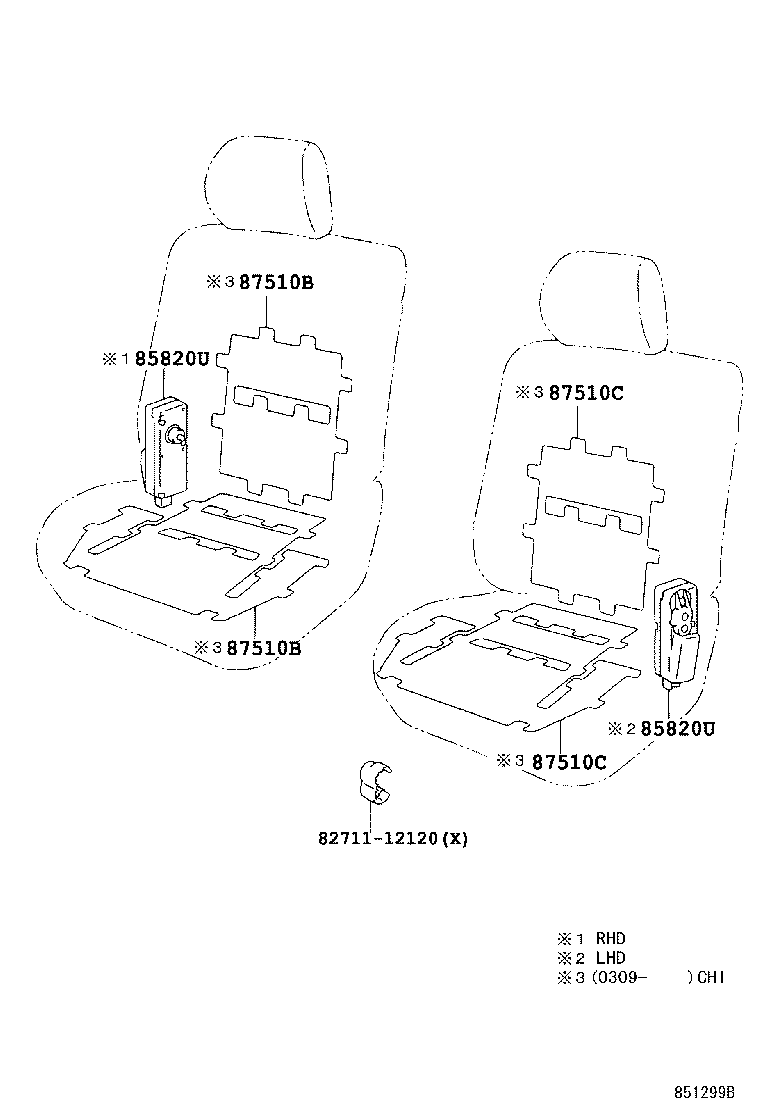  LAND CRUISER 100 |  SEAT MOTOR SEAT HEATER