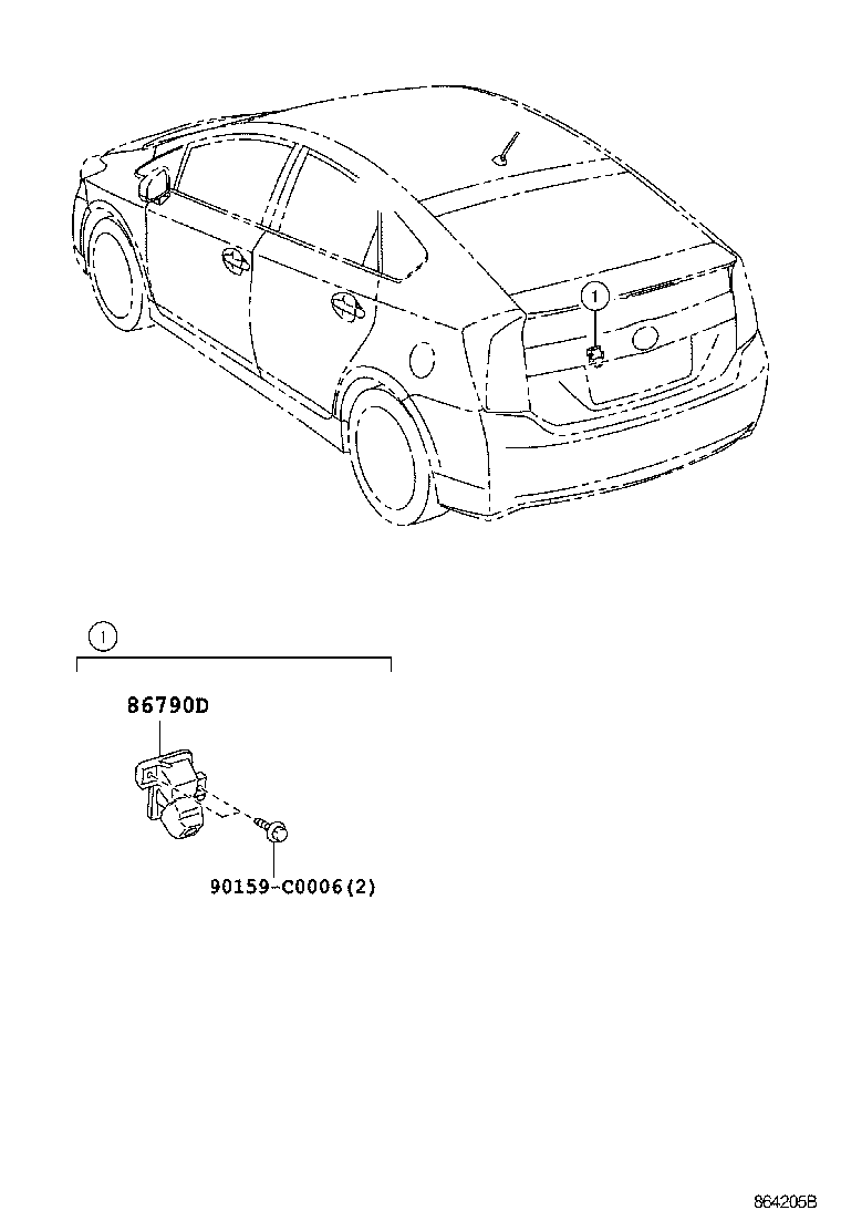  PRIUS CHINA |  REAR MONITOR DISPLAY CAMERA