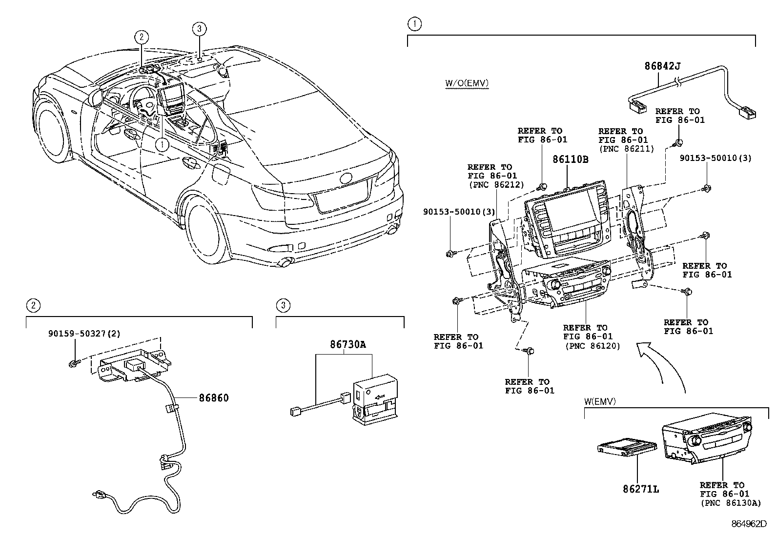  IS250 300 |  NAVIGATION FRONT MONITOR DISPLAY