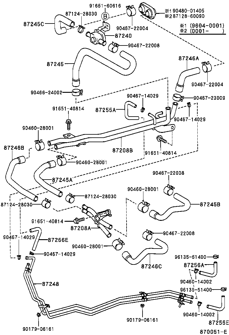  LAND CRUISER 90 |  HEATING AIR CONDITIONING WATER PIPING