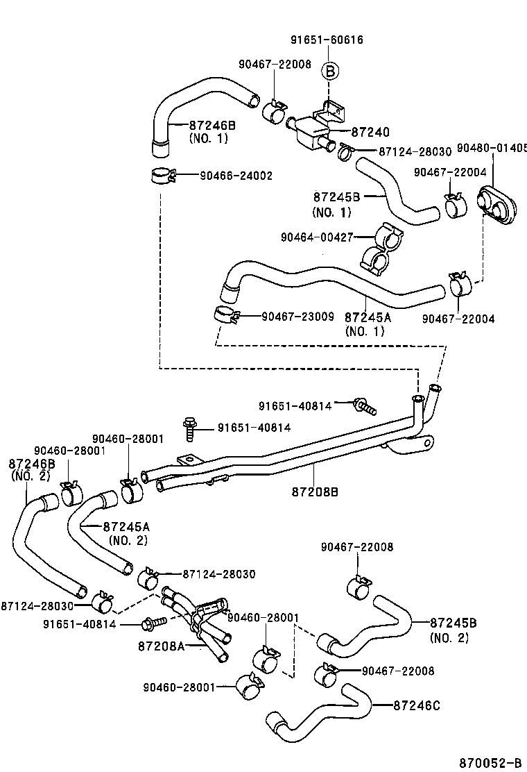  LAND CRUISER 90 |  HEATING AIR CONDITIONING WATER PIPING