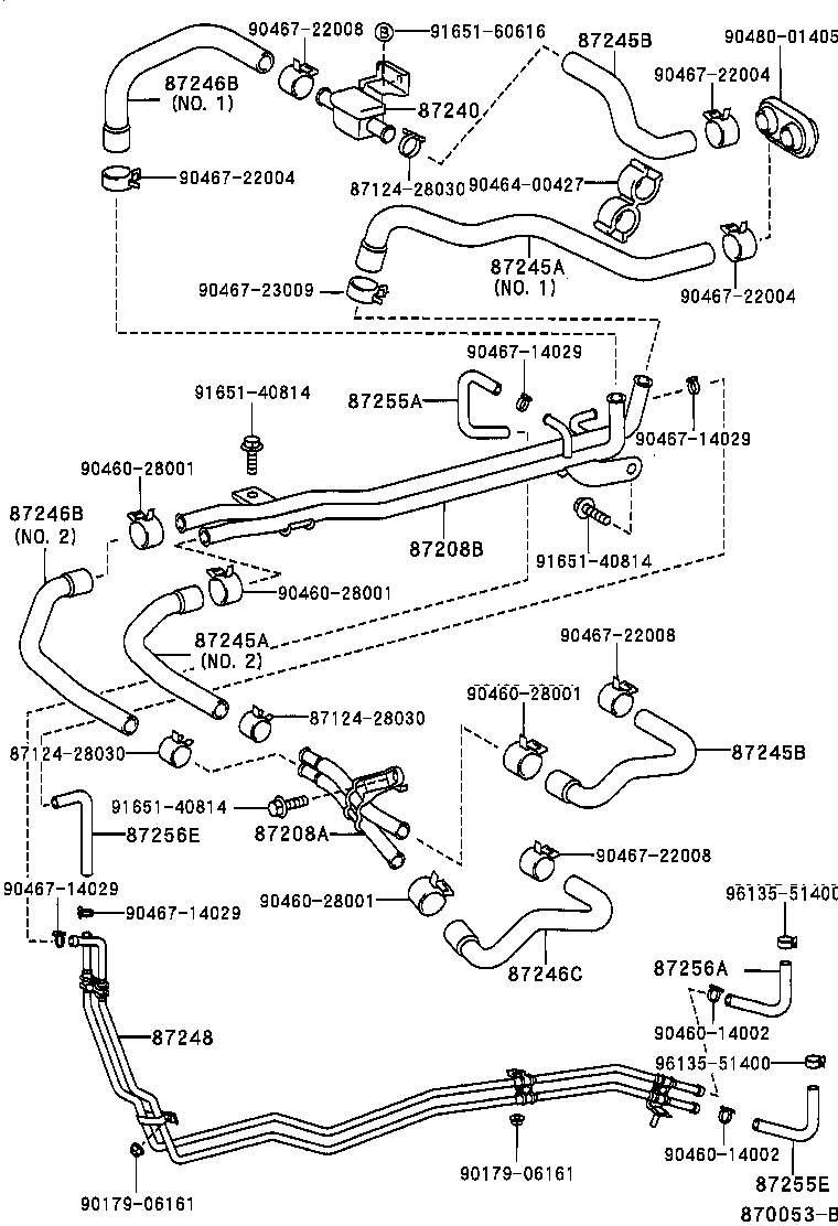  LAND CRUISER 90 |  HEATING AIR CONDITIONING WATER PIPING